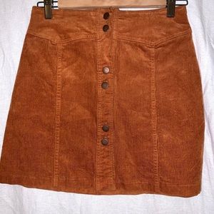 Miami Francesca’s corduroy mini skirt
